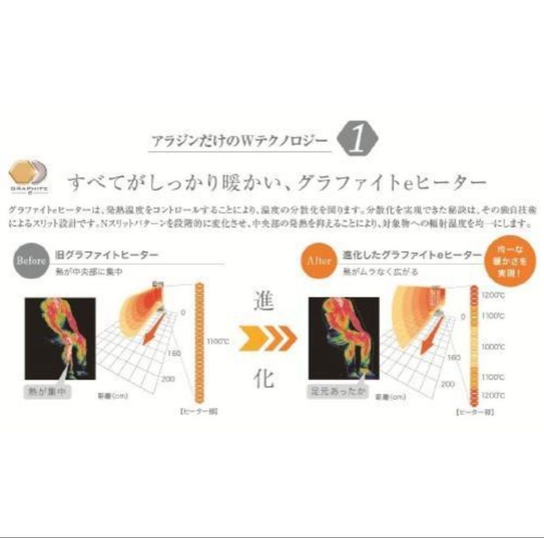 アラジン CAH-1G9D-G(グリーン) 遠赤グラファイトeヒーター 1灯管