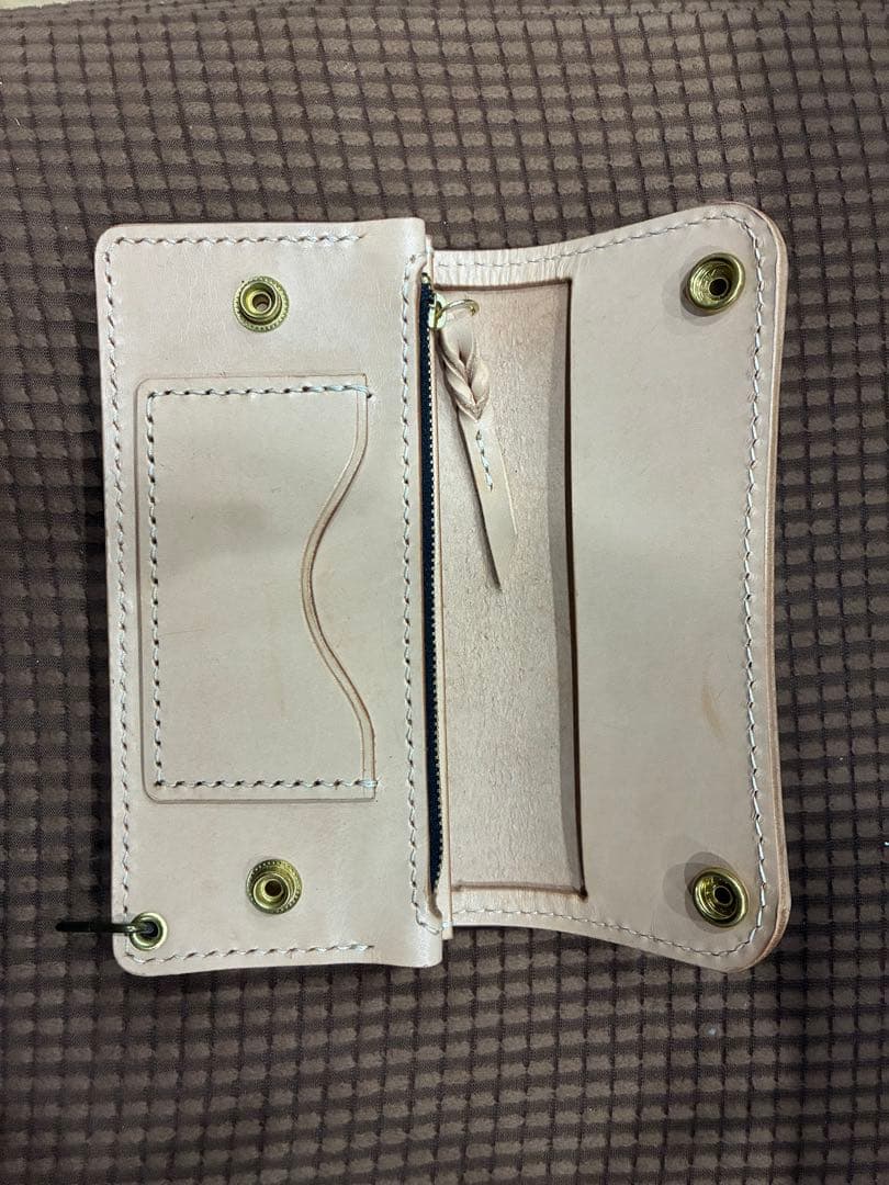 本革 長財布　レザー　ハンドメイド