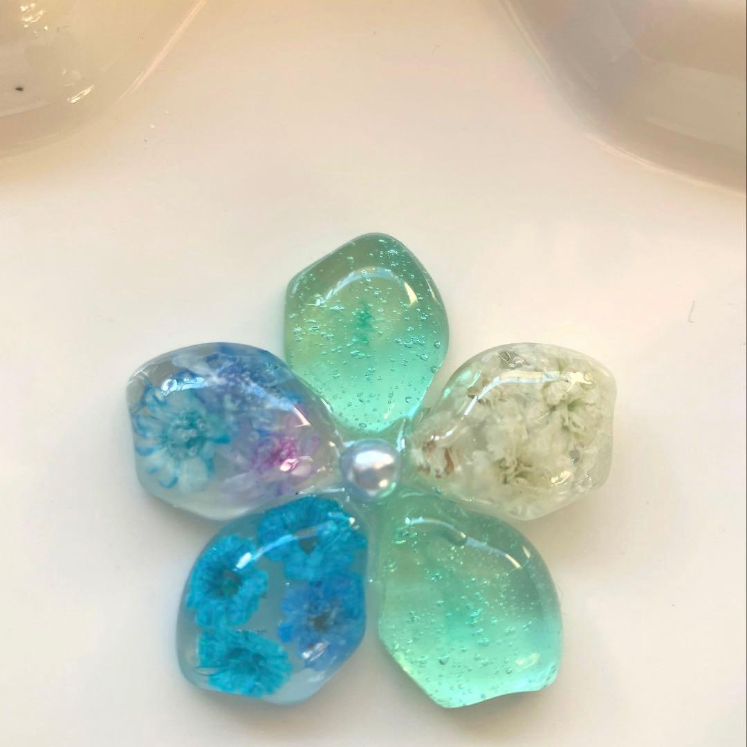 もちもち　お取り置き　1/19まで 花モチーフ　グリーン系◡̈♥︎