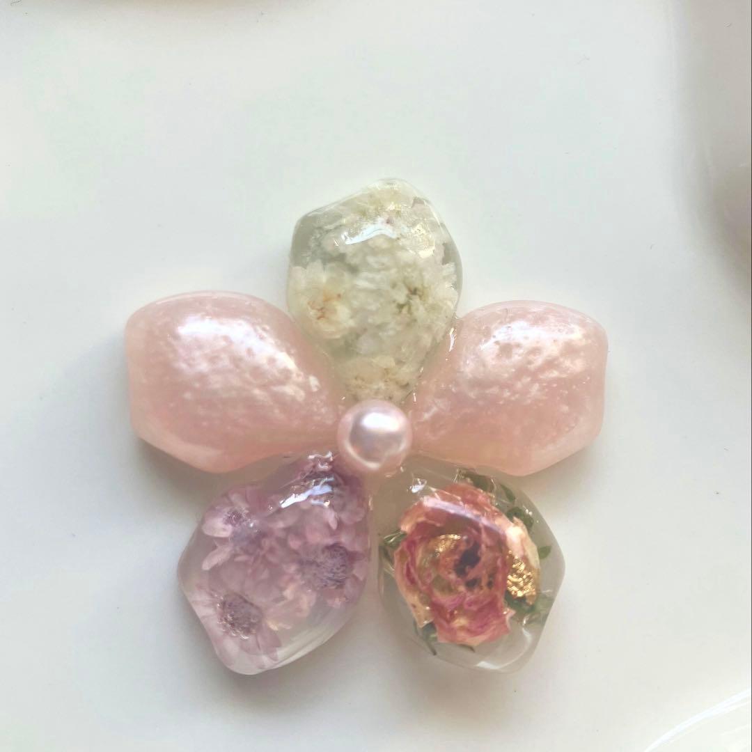 もちもち　お取り置き　1/19まで 花モチーフ　グリーン系◡̈♥︎