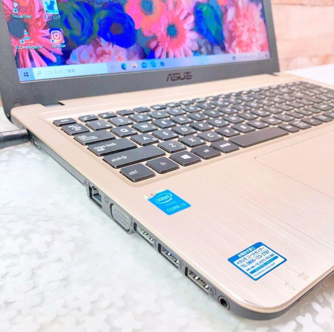 即購入⭕️ 薄型 ASUS ゴールド ノートパソコン