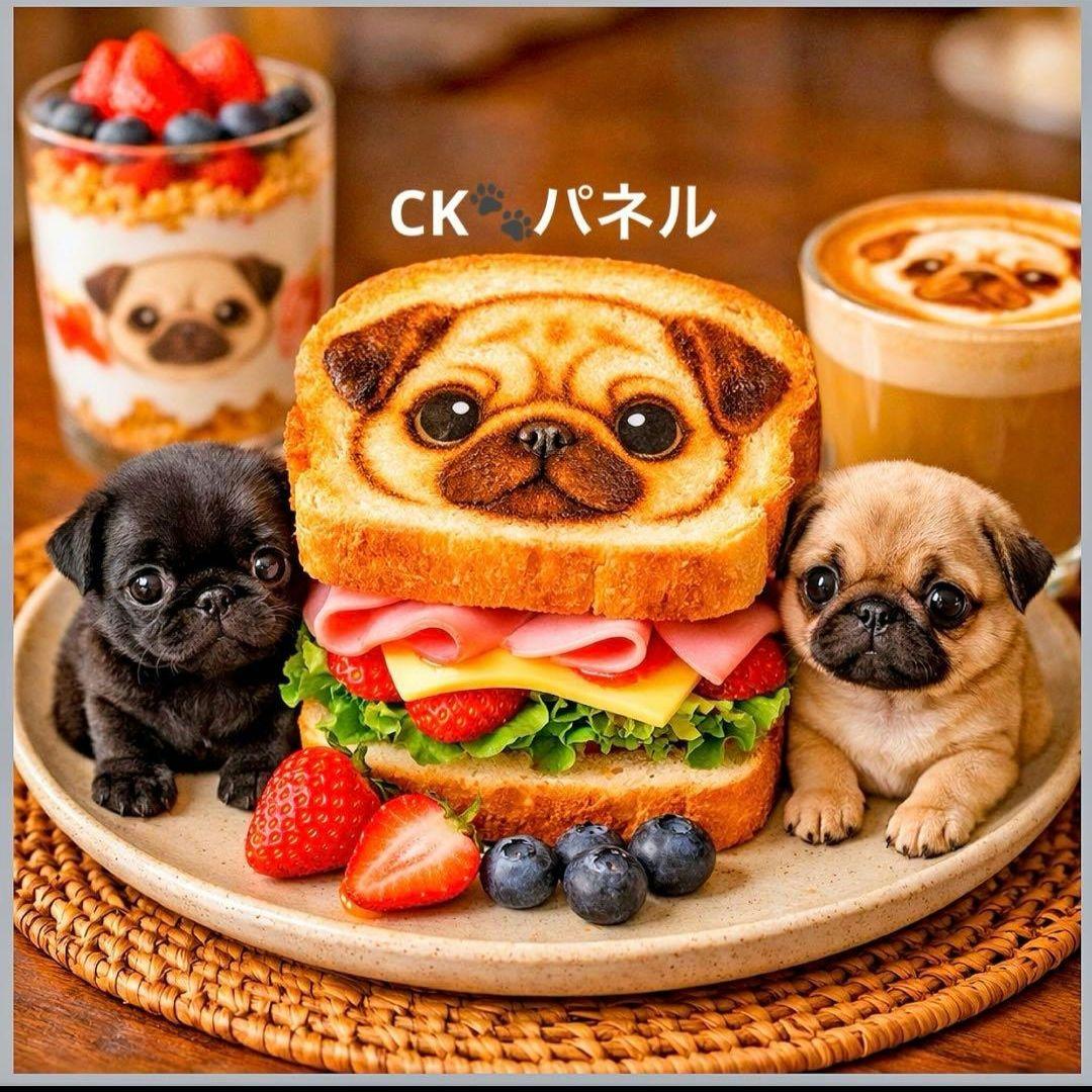 激レアチワワ、ダックス、ポメラニアン、柴犬、パグ、フレンチブルパネル生地