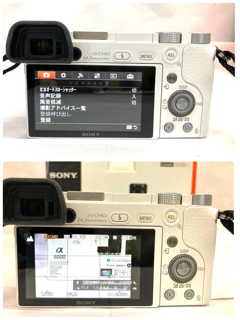 SONY ソニー a6000 ミラーレス一眼 ダブルズームレンズキット