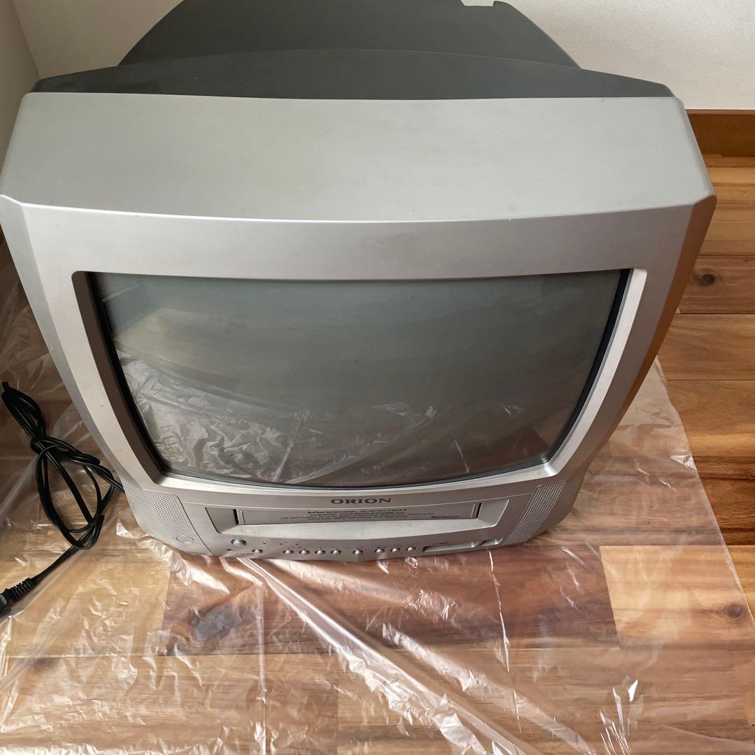 オリオン　14インチ　VHSプレーヤー内蔵ブラウン管テレビ　テレビデオ