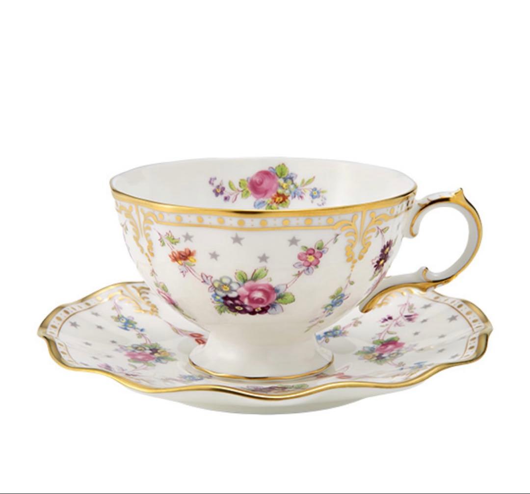 ロイヤルクラウンダービー 新品未使用 ケーキ皿、カップアンドソーサー 6客セット