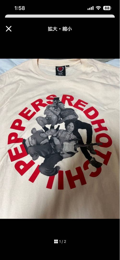 【限定品、希少品】レッド・ホット・チリ・ペッパーズ東京ドームツアー限定Tシャツ
