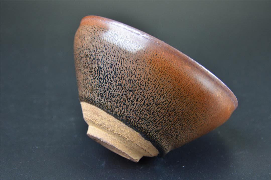 宋代　油滴天目　建窯兔毫窯変天目茶碗/中国古玩・唐物・曜変天目・禾目天目　茶道具