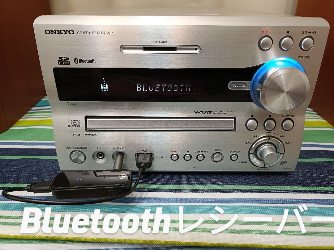 ONKYO NFR-7 CD USB SD ブルートゥス FM/AM 整備済