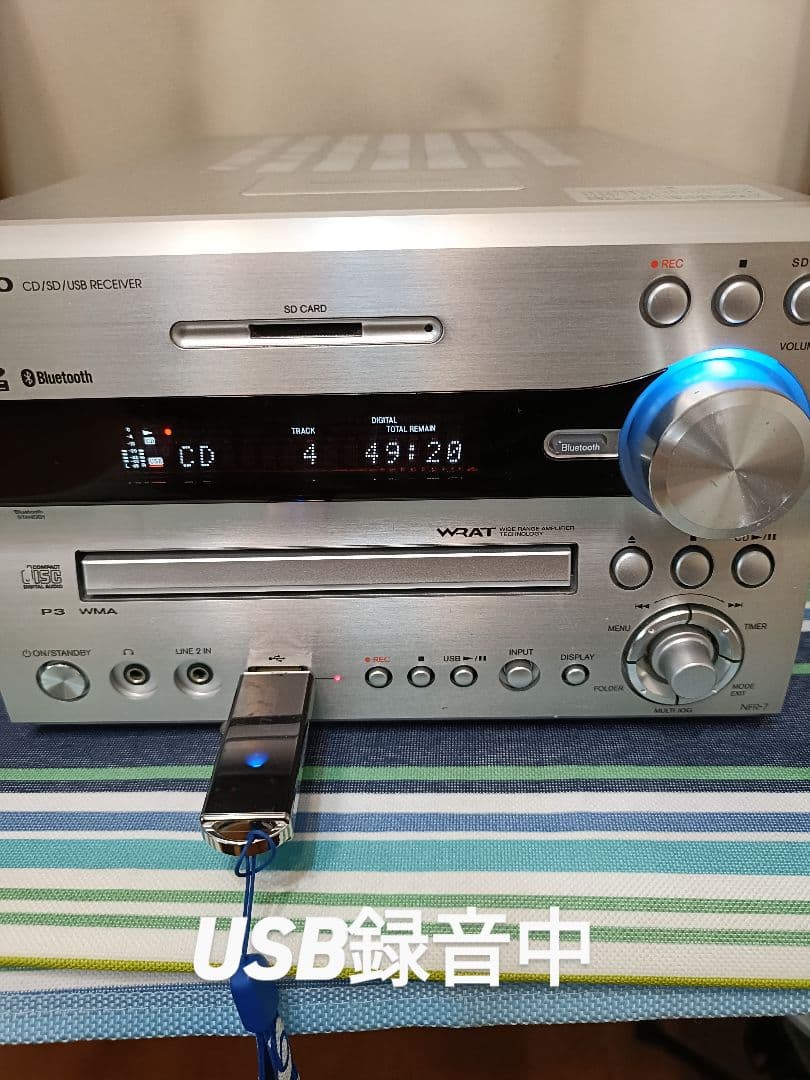 ONKYO NFR-7 CD USB SD ブルートゥス FM/AM 整備済