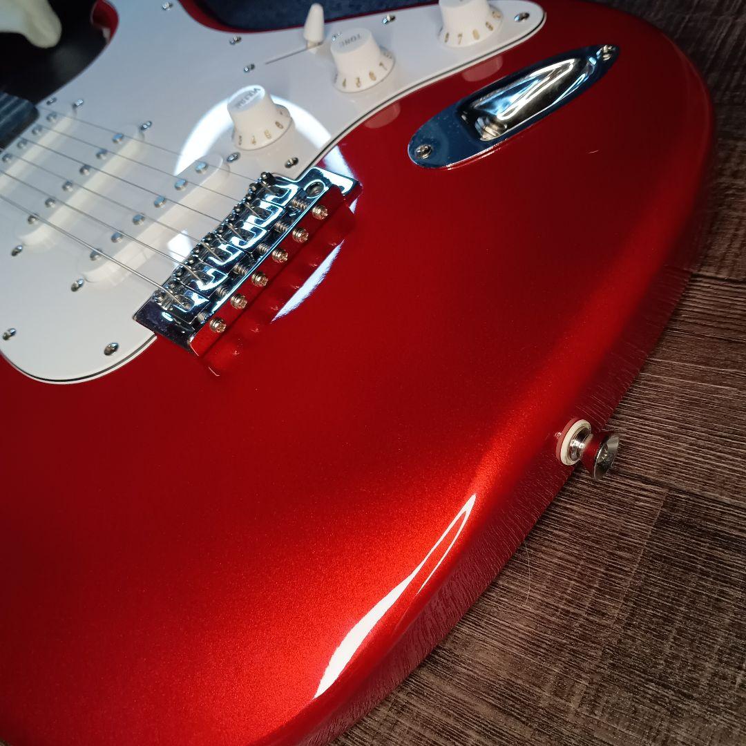美品 初心者 ビギナー エレキギター ストラトキャスター ST 赤 レッド