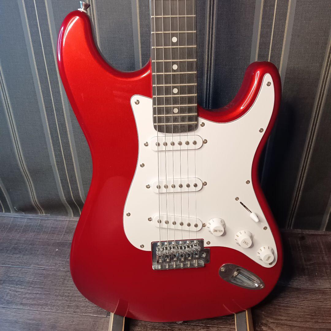 美品 初心者 ビギナー エレキギター ストラトキャスター ST 赤 レッド