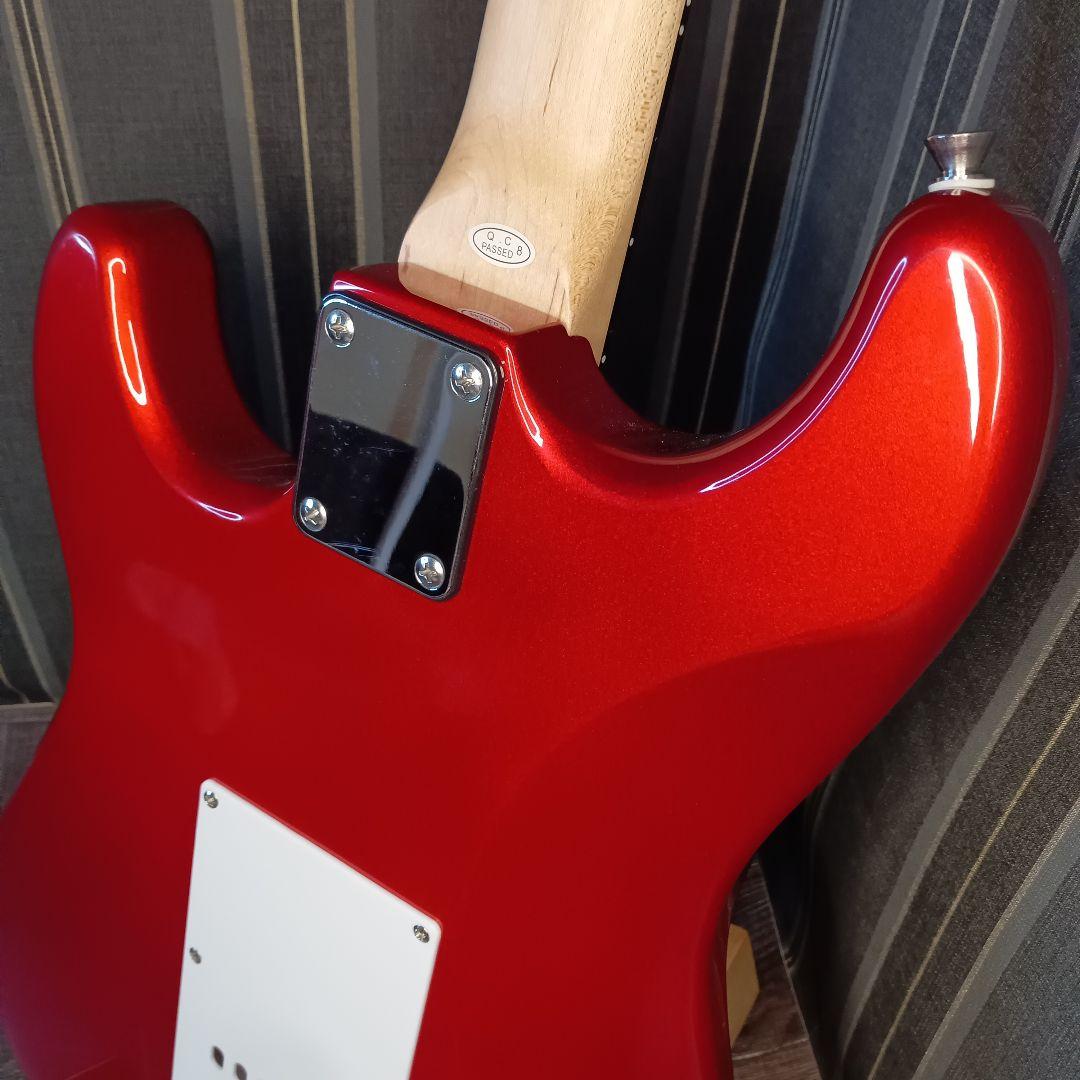 美品 初心者 ビギナー エレキギター ストラトキャスター ST 赤 レッド