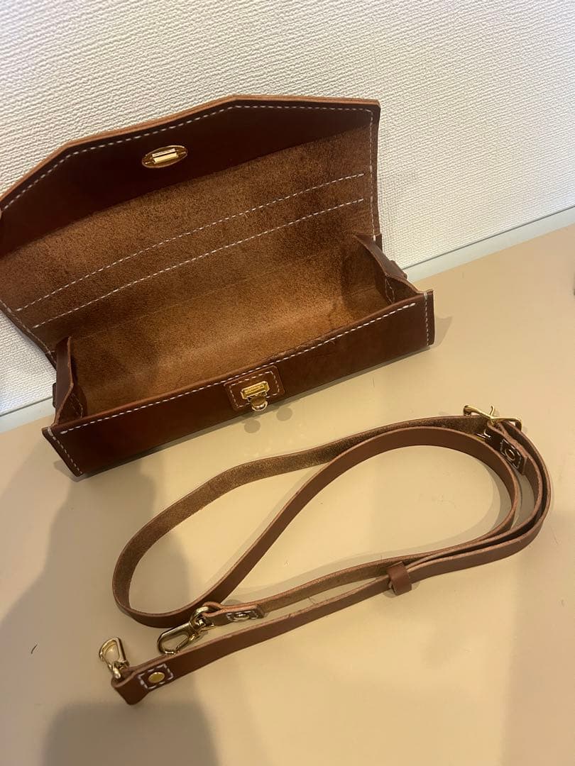 土日限定価格！【新品・ハンドメイド】革製ピッコロケースカバー（ショルダータイプ）