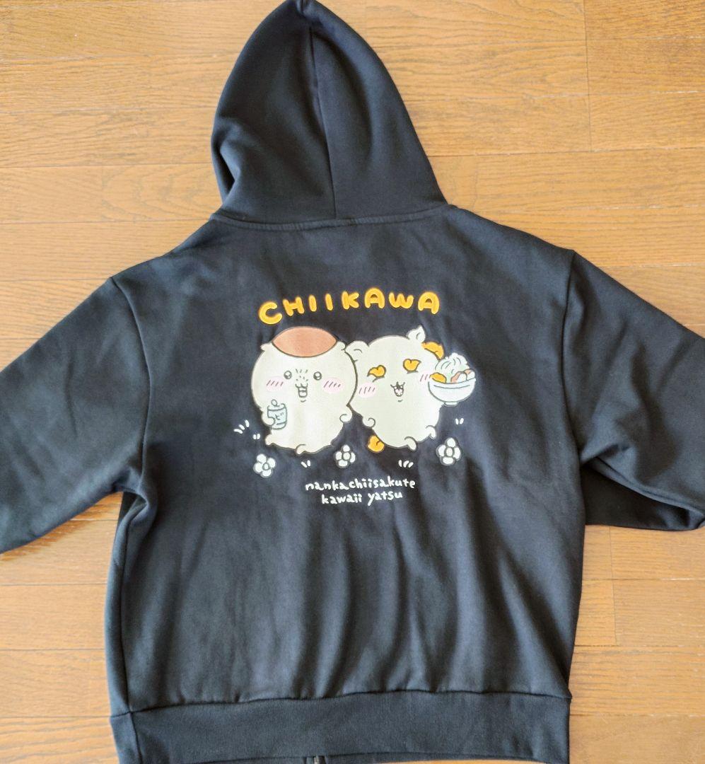 ちいかわ　くりまんじゅう シーサー ジップパーカー 刺繍　Mサイズ