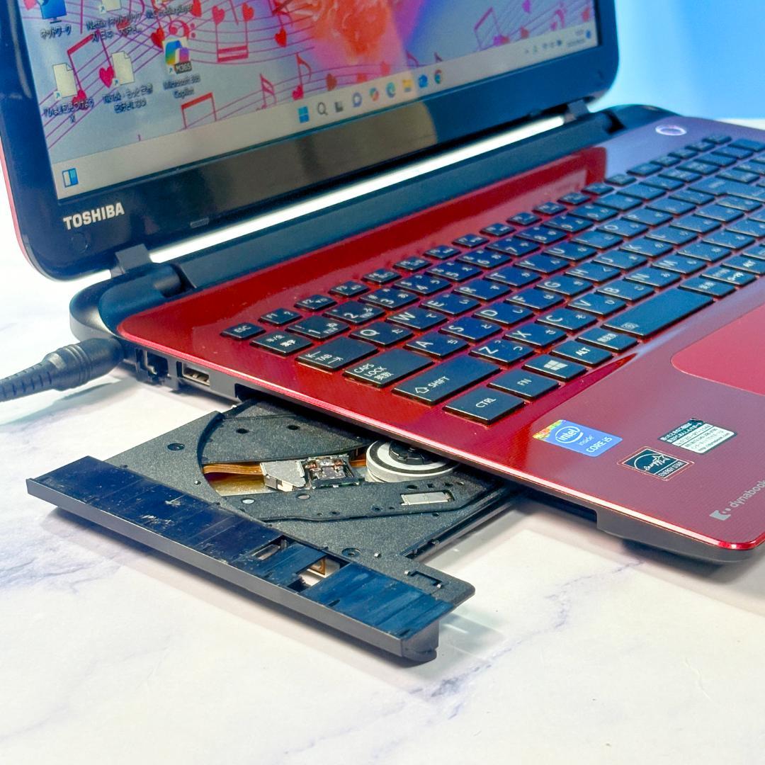 SSDで快速！フルHDで画面広・カメラ・DVDマルチ・レッドノートパソコン