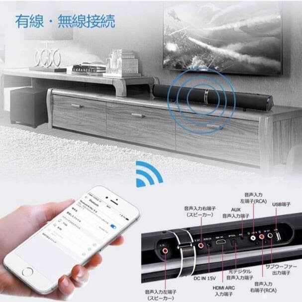ホームシアターシステム サウンドバー TV スピーカー Bluetooth