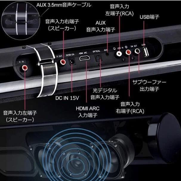 ホームシアターシステム サウンドバー TV スピーカー Bluetooth