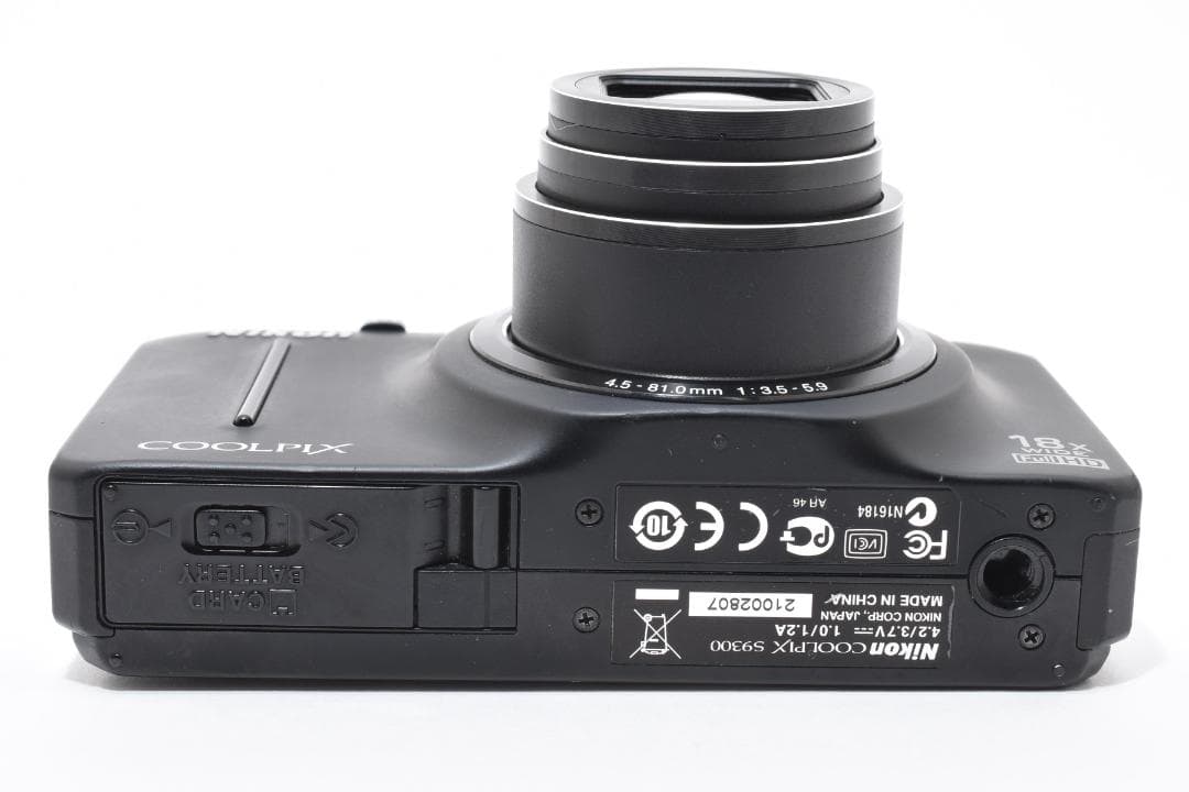 美品 ニコン COOLPIX S9300 コンパクトデジタルカメラ ブラック