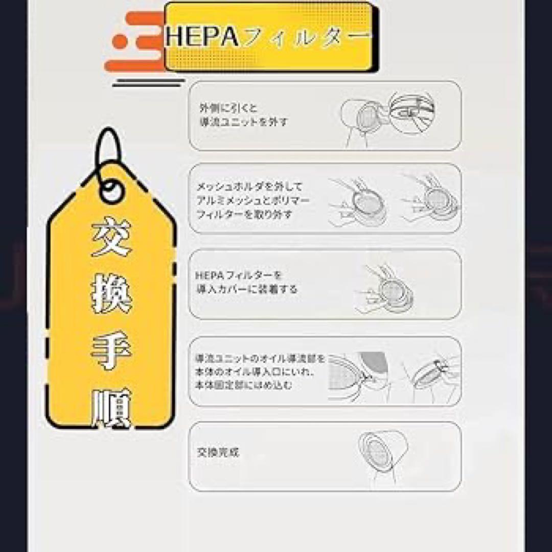 やすBolani 卓上レンジフード(ブラック)専用HEPAフィルター付き