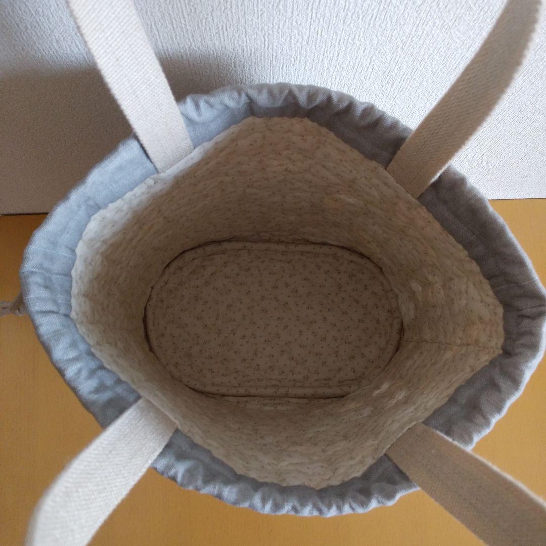 パッチワークキルト　巾着バッグ　ハンドメイド