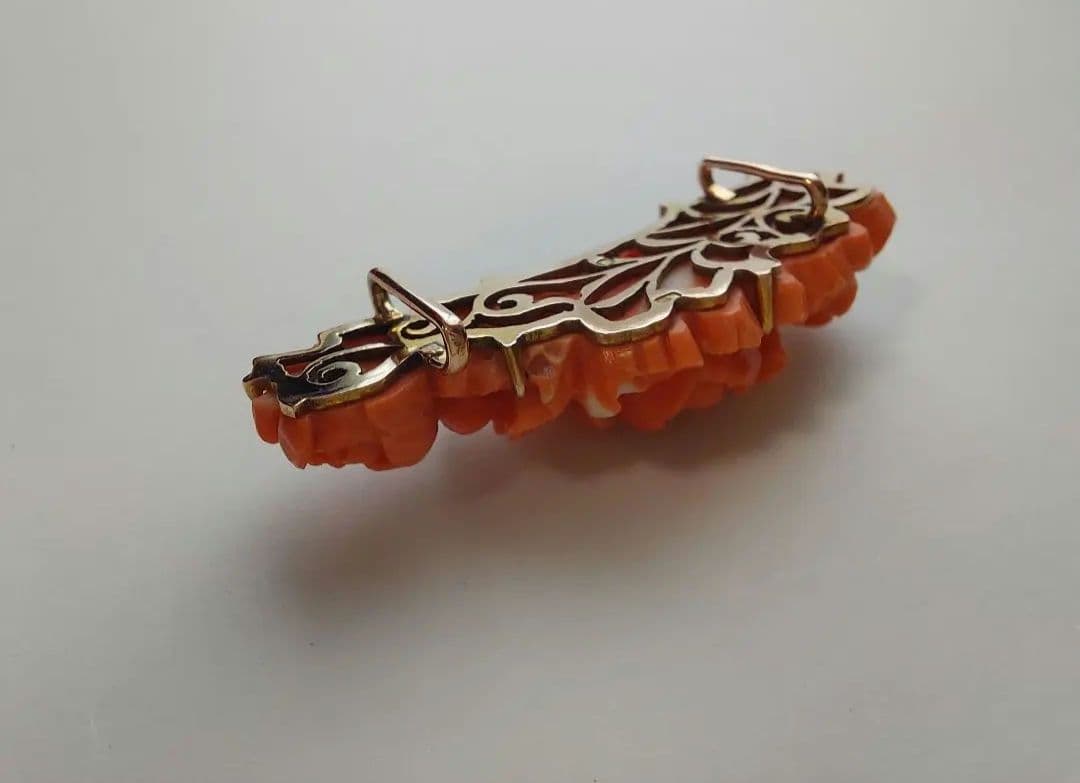 K9 玉？ 刻印あり　帯留め　アンティーク~セミアンティーク