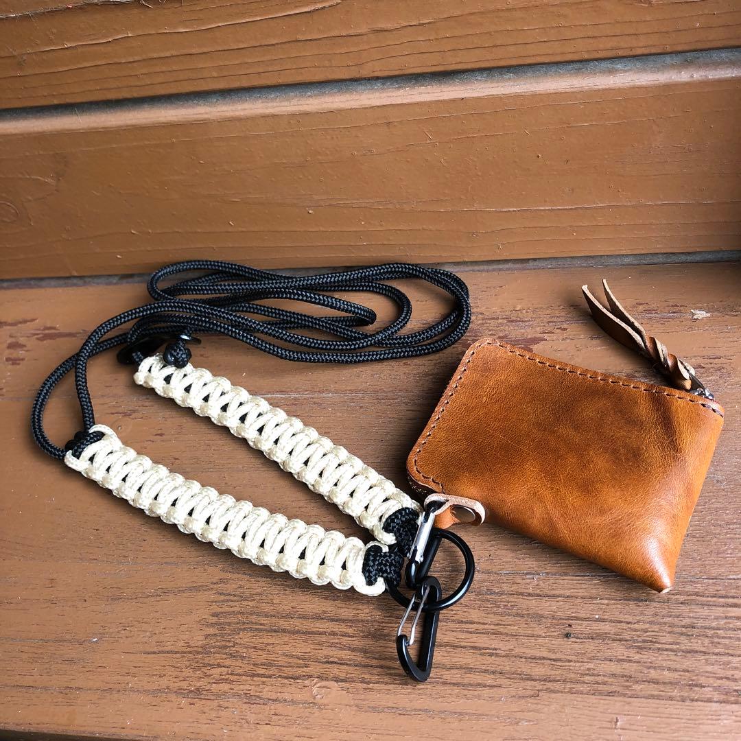 ミニマムウォレット　手編み スマホショルダーに！ハンドメイド　多収納　財布　ミニ