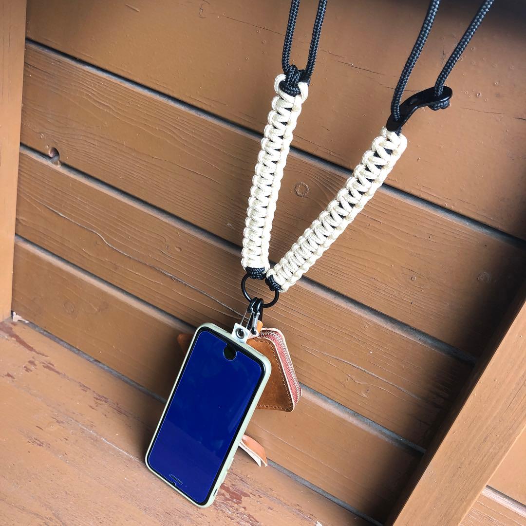 ミニマムウォレット　手編み スマホショルダーに！ハンドメイド　多収納　財布　ミニ