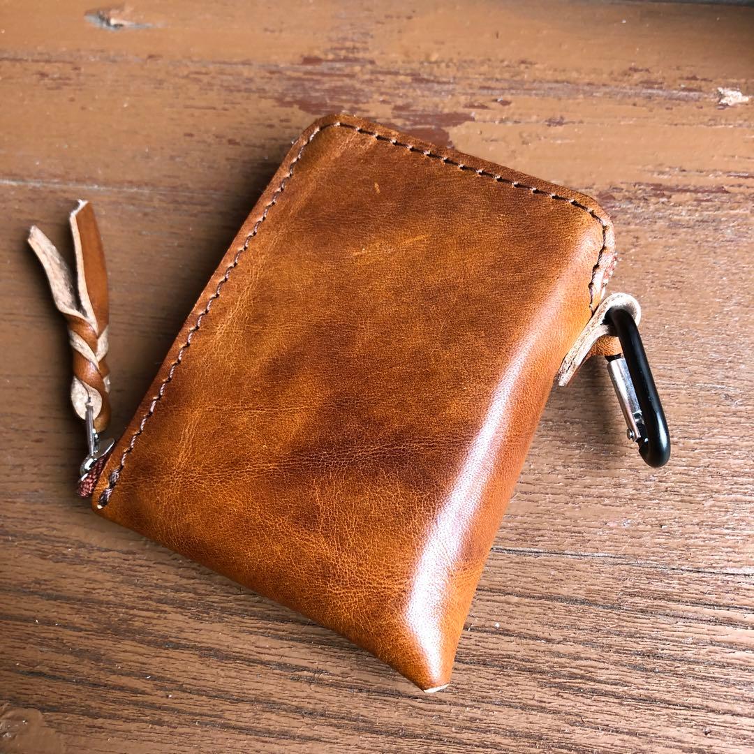 ミニマムウォレット　手編み スマホショルダーに！ハンドメイド　多収納　財布　ミニ