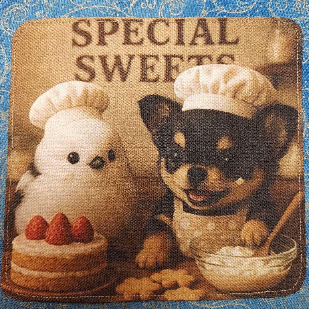 あしべ☆　パネル3枚　ハンカチ15枚　チワワ柄