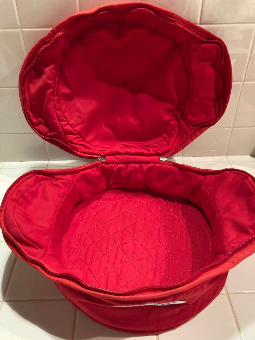 LE CREUSET ポットカバーＬ　チェリーレッド