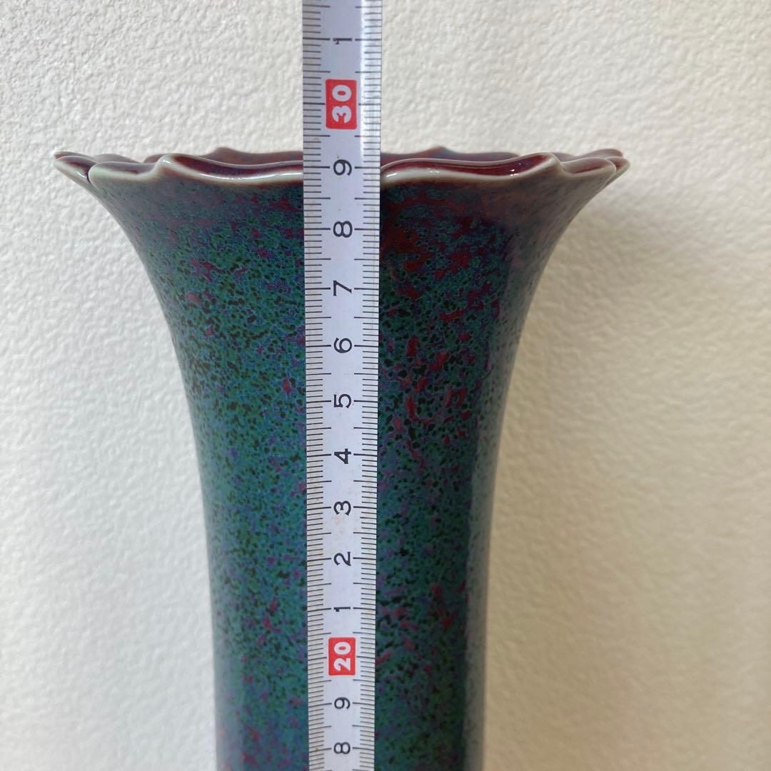 有田焼　四朗窯　紫筒花瓶