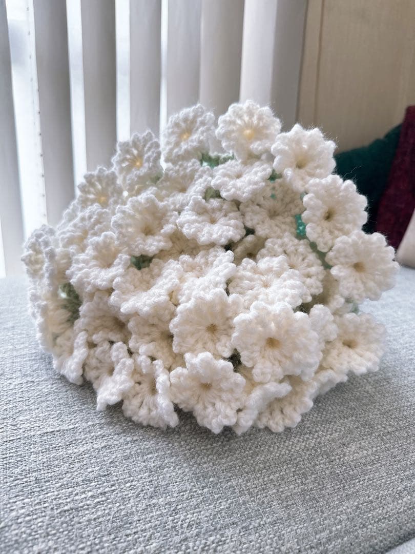 スズランのブーケブランケット　花束ブランケット