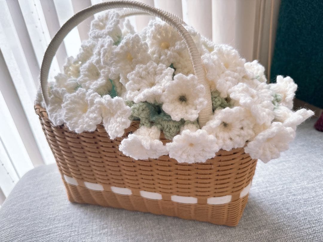 スズランのブーケブランケット　花束ブランケット