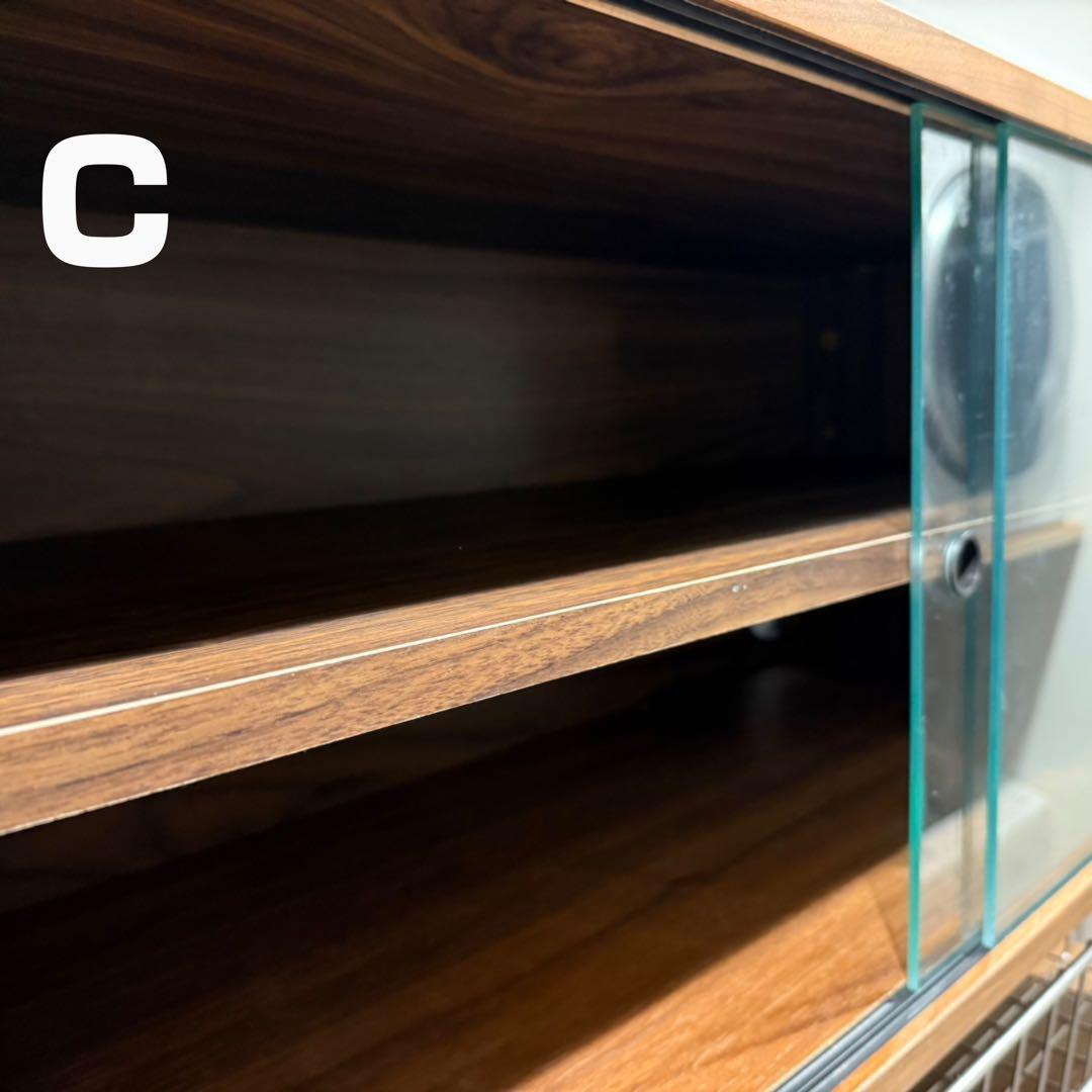 無印良品 ステンレスユニットシェルフ ウォールナット 食器棚