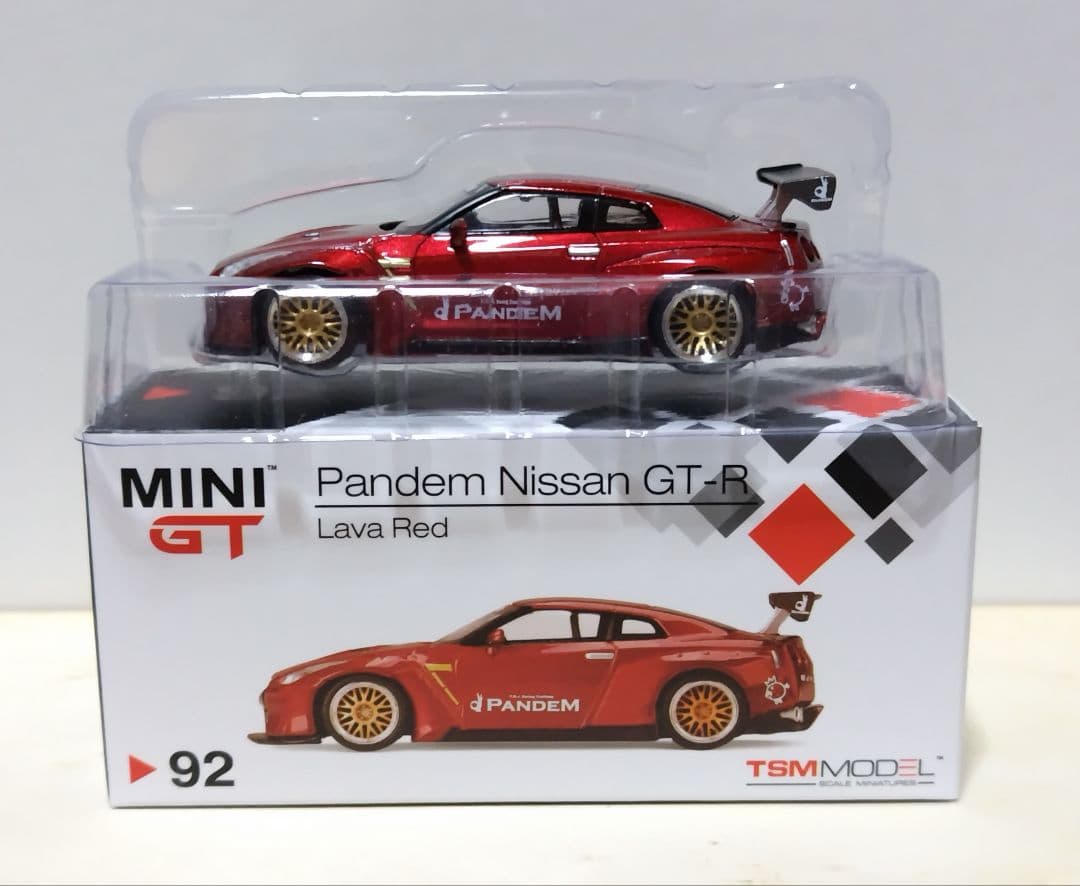 ミニカー MINI GT No.92 Pandem GT-R Lava Red
