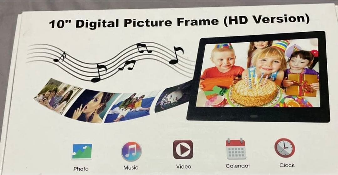 デジタルフォトフレーム バックライト液晶 多機能 リモコン付き 10.1インチ