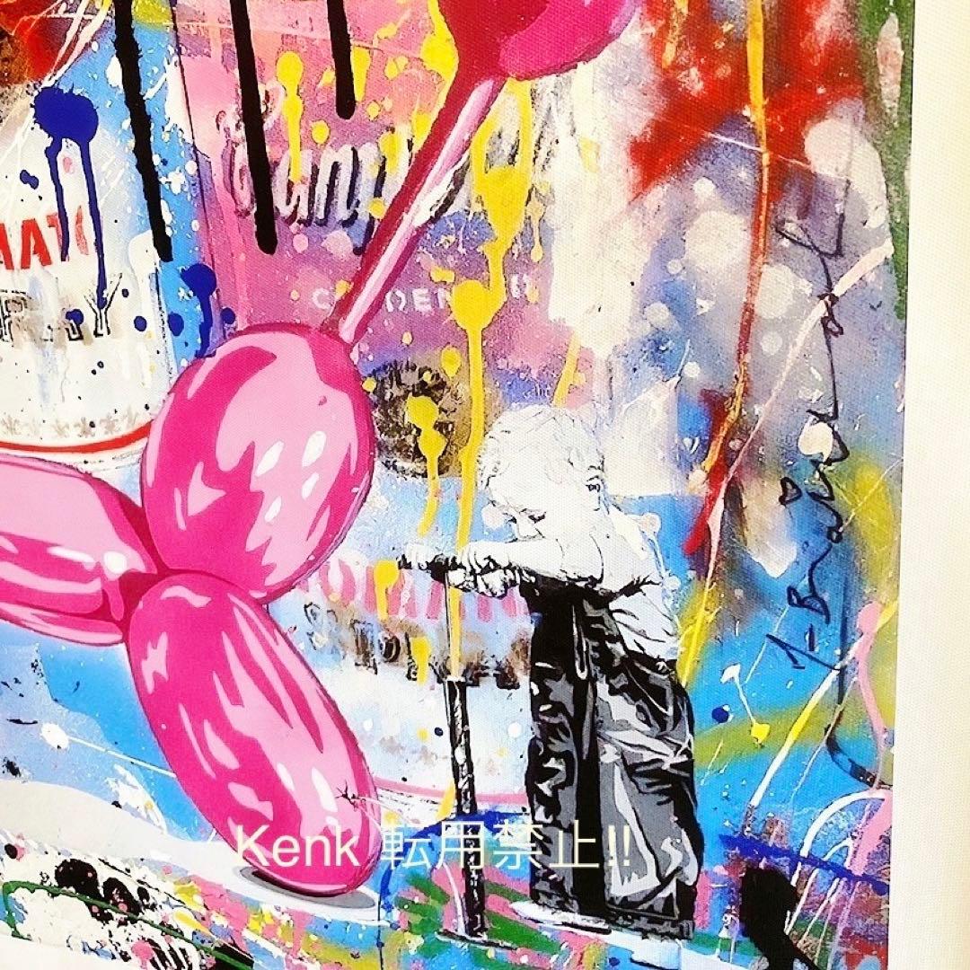 バンクシー　バルーンドッグ　50x70cm ジェフクーンズ　キャンバス