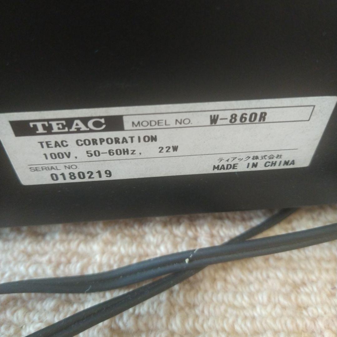 レトロ　TEAC W-860R ダブルカセットデッキ オーディオ　平成　90s
