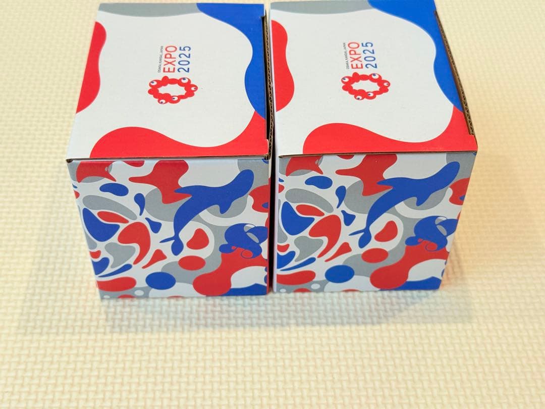 関西万博 EXPO 2025 ミャクミャク マグカップ 赤 青 2点セット