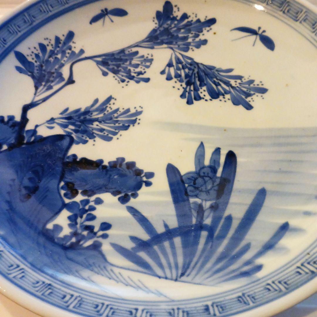 古伊万里　染付皿　28センチ