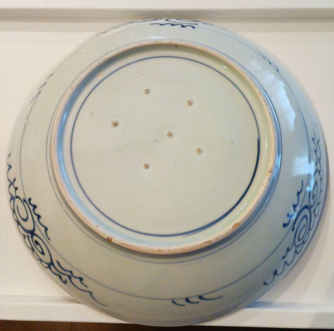 古伊万里　染付皿　28センチ