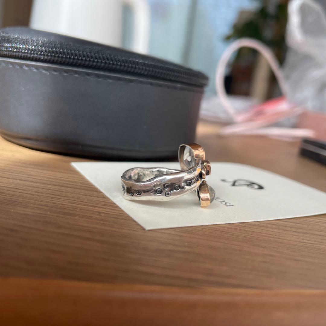 天然石　指輪　リング　イタリア製　1点物