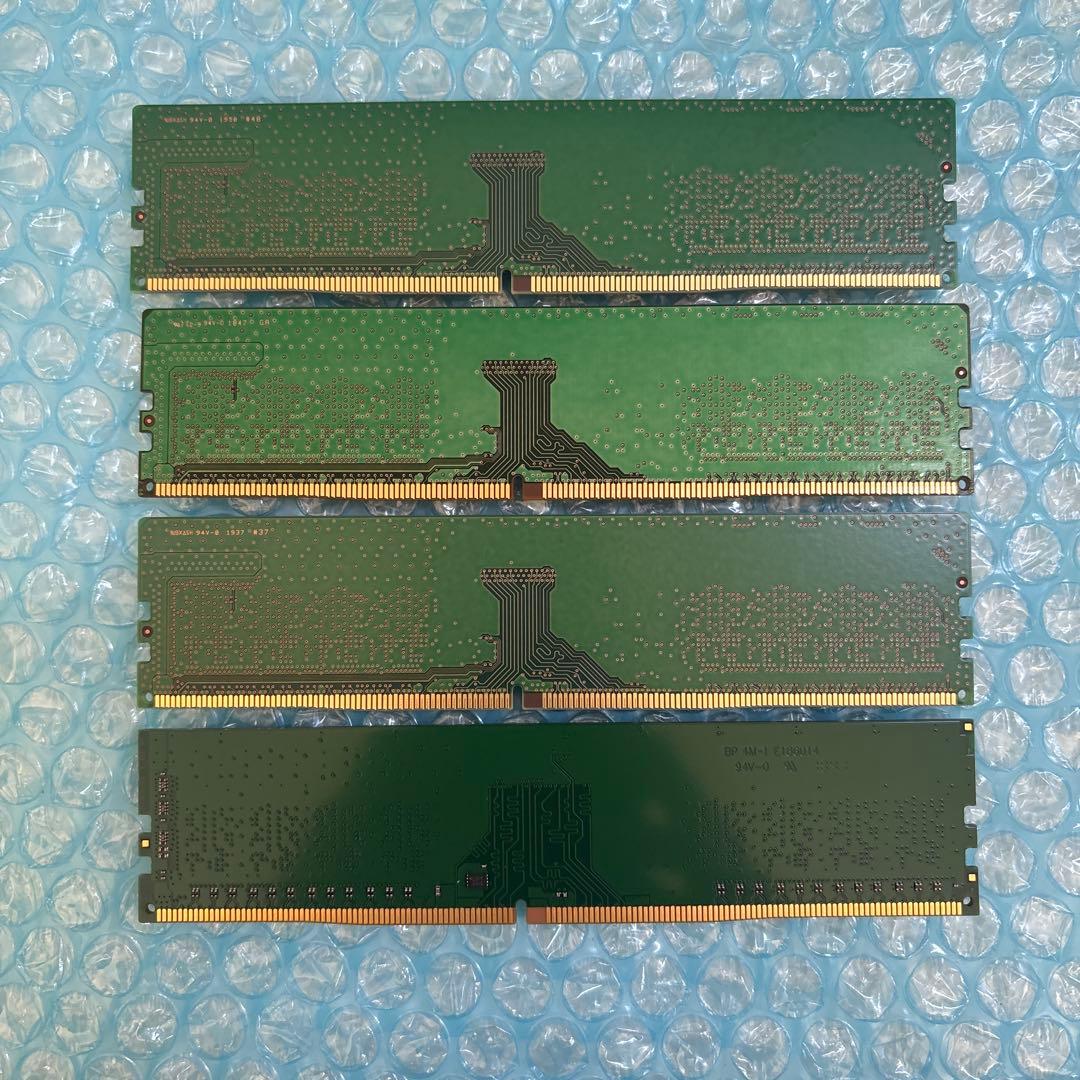 ⑤SAMSUNG / ADATA DDR4-2666 8GB×4 32GBメモリ