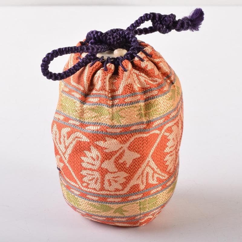 茶道具　丹波焼　信水窯　茶入　仕覆付　共箱　V　7432