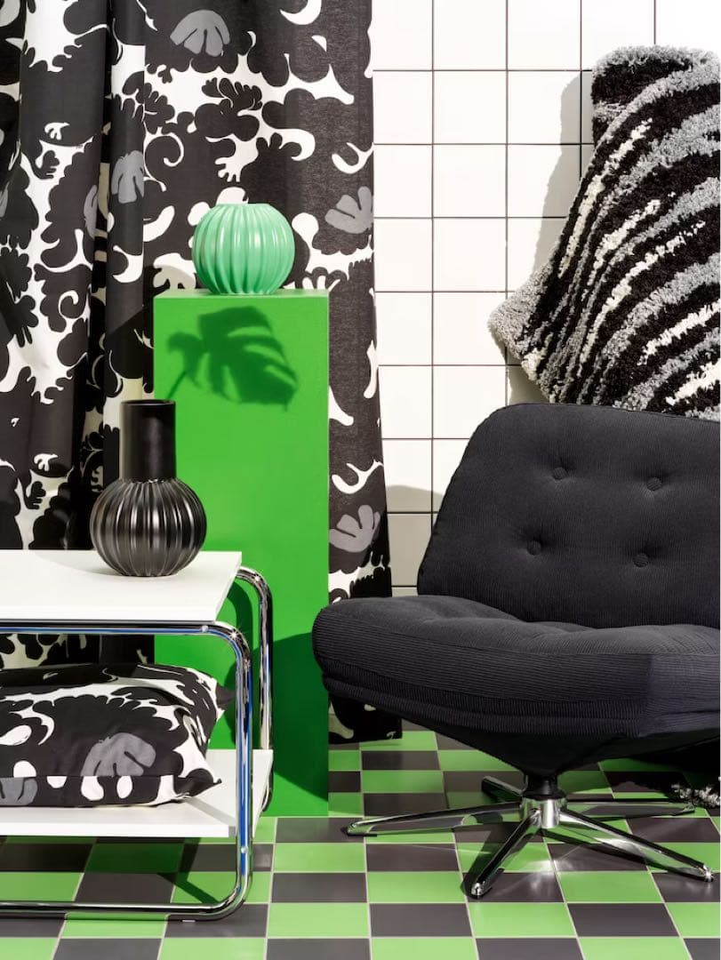 【新品未開封】IKEA イケア 一人掛けソファ ブラック（ディヴリンゲ）正規品