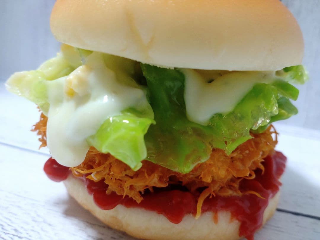食品サンプル モスバーガー風 フィッシュバーガー