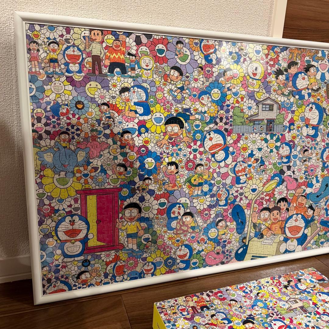 村上隆　ドラえもん展 額縁付き ジグソーパズル 1000ピース タカシ・ムラカミ
