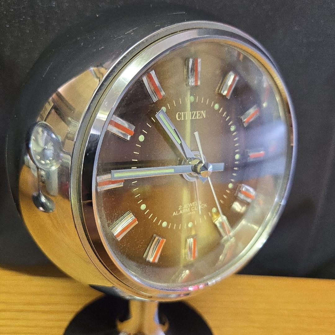 希少　CITIZEN シチズン ゼンマイ目覚し時計 スペースエイジ