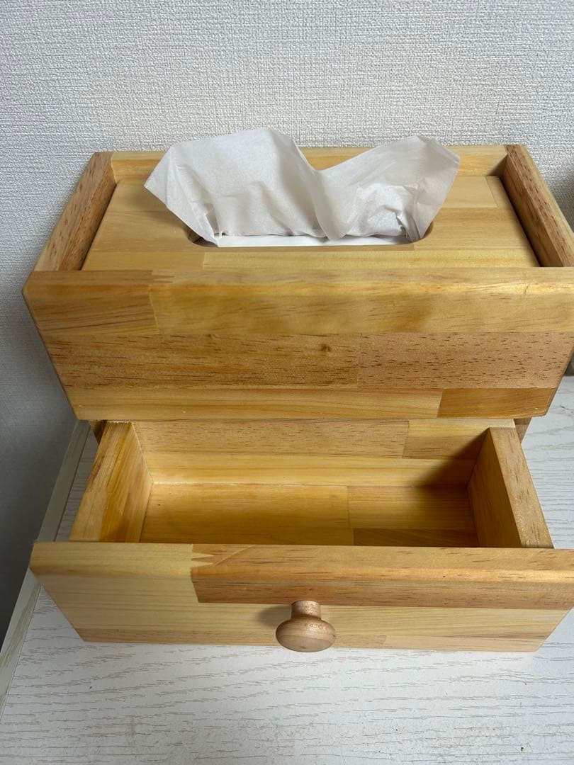 ティッシュボックス 収納ケース付き
