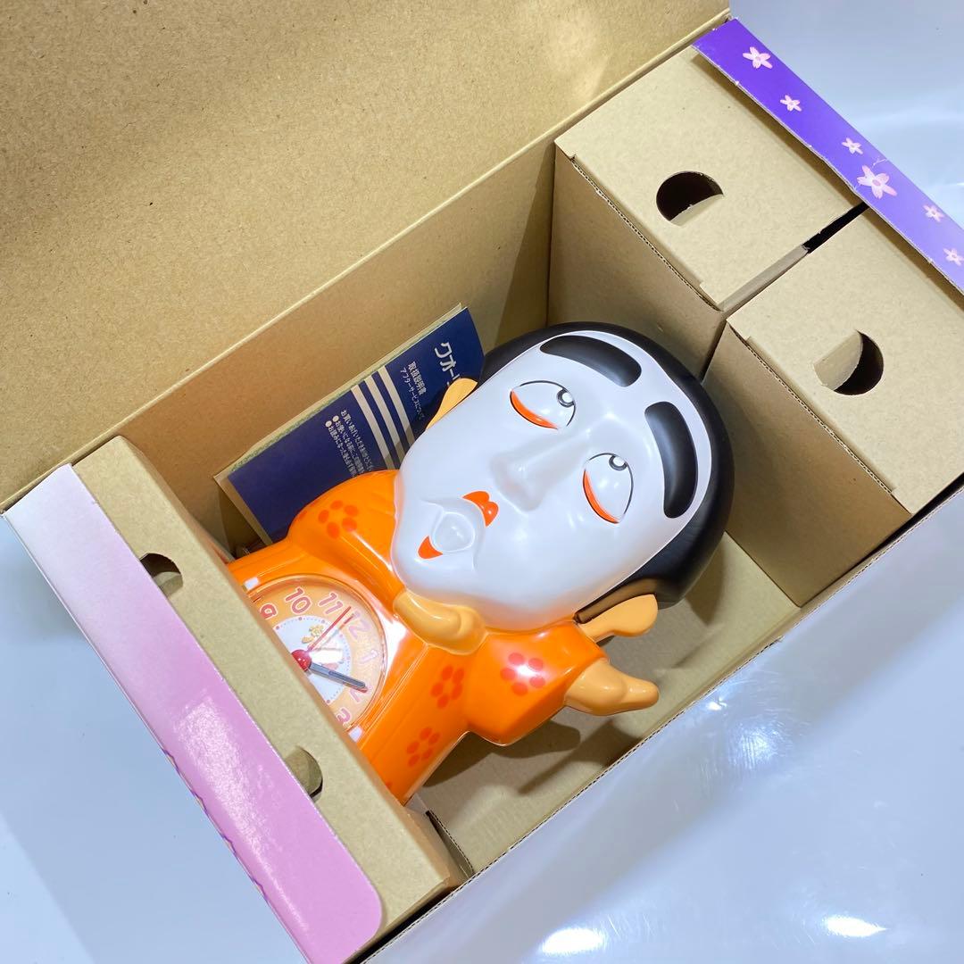 美品 音出し確認済み RHYTHM 志村けんのバカ殿様 おしゃべり目覚まし時計